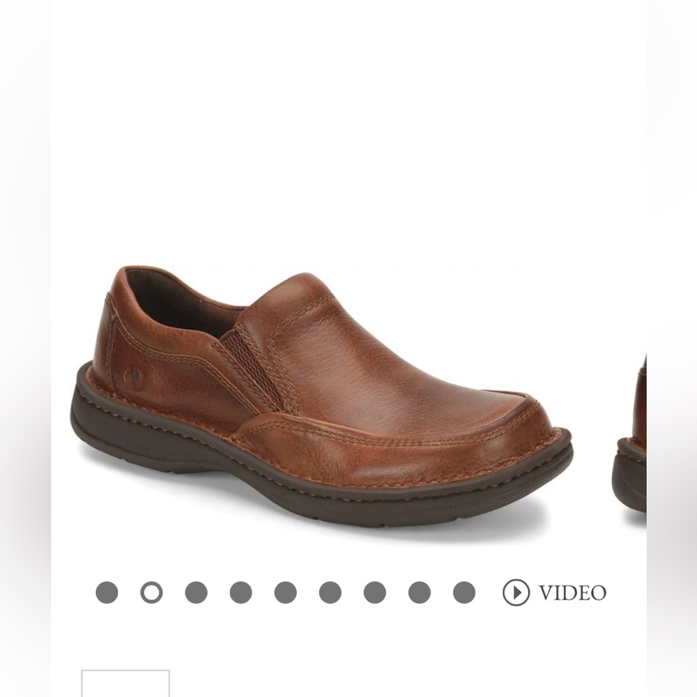 Born Men's Tan Leather Loafers